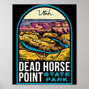 Affiche Dead Horse Point State Park Utah Vintage