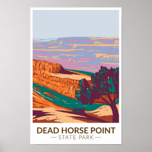 Affiche Dead Horse Point State Park Utah Vintage