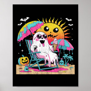Affiche Dead Inside Tan Extérieur Funny Ghost Beach Art