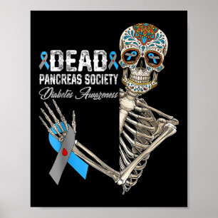 Affiche Dead Pancreas Société Diabète Jour de sensibilisat