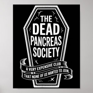 Affiche Dead Pancreas Society Shirt Coffin Club Diabète A