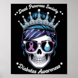 Affiche Dead Pancreas Society Shirt Funny Diabetes Award