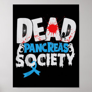 Affiche Dead Pancreas Society T1d Sensibilisation au diabè