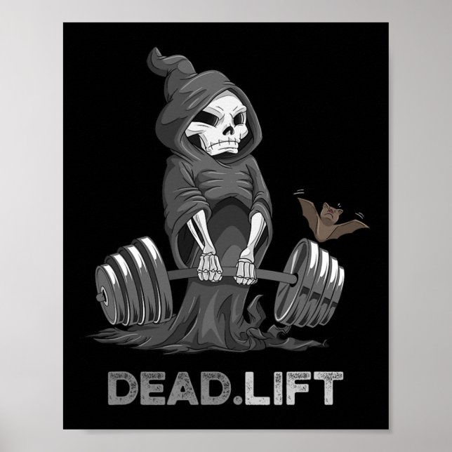 Affiche Deadlift Chemise Bodybuilder Powerlifting Funn (Devant)