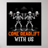 Deadlifter Skeleton Weightlifter Bodybuilder entra