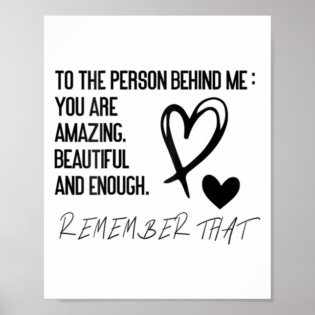 Affiche Dear Person Behind Me On Back, To The Person Behin (Devant)