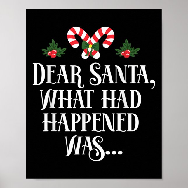Affiche Dear Santa What Had Happened Was (Devant)