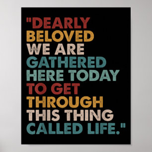 Affiche Dearly Beloved Nous Sommes Réunis Ici Aujourd'Hui