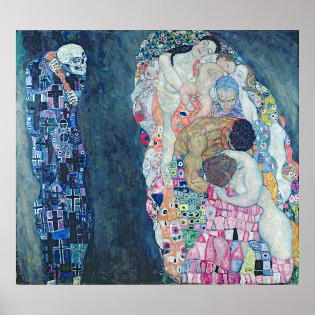 Affiche Death and Life, c.1911 (huile sur toile) (Devant)