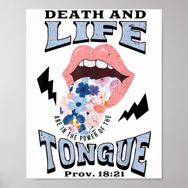 Affiche Death And Life Tongue Christian  (Devant)