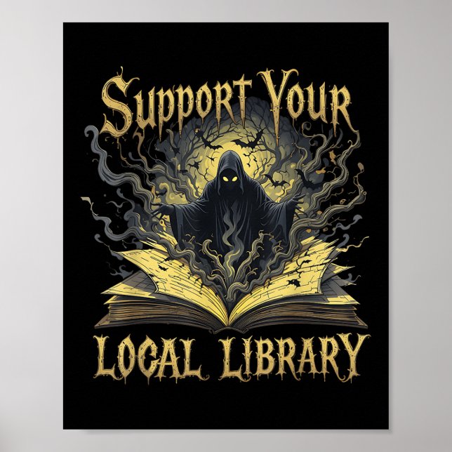 Affiche Death Gothic Support Your Local Library Lovers Boo (Devant)