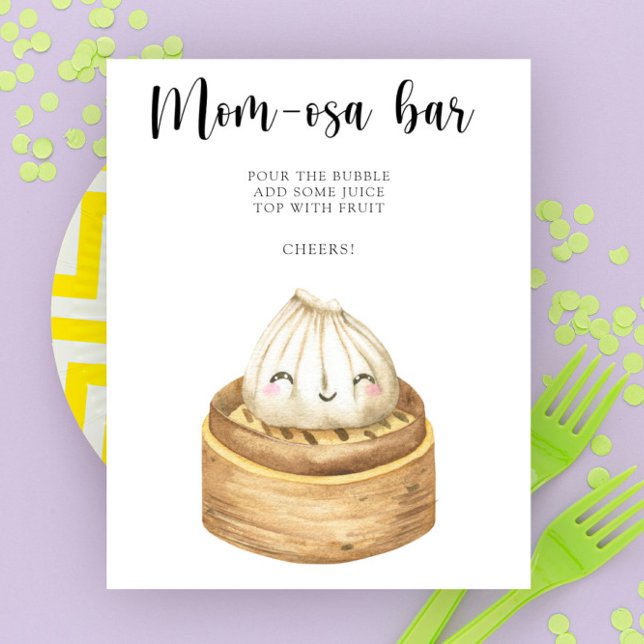 Affiche Déballage chinois - Momosa bar (Créateur téléchargé)