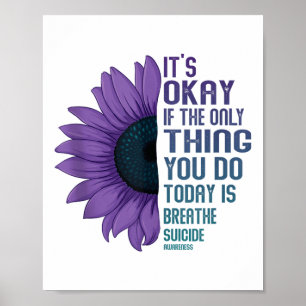 Affiche Débardeur de prévention du suicide et de sensibili