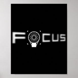 Affiche Débardeur de typographie floue du basket-ball Focu