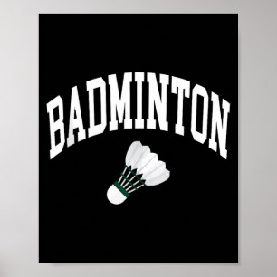 Affiche Débardeur graphique joueur de badminton navette 