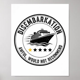 Affiche Débarquement - Affreux Je ne recommanderais pas 3 