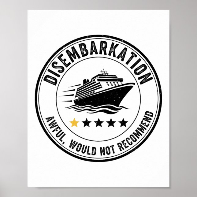 Affiche Débarquement - Affreux Je ne recommanderais pas 3  (Devant)
