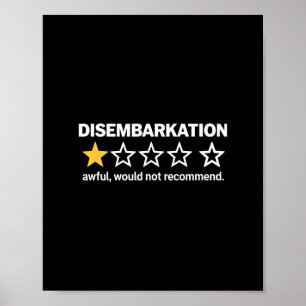 Affiche Débarquement Affreux Ne Recommanderait Pas Drôle C