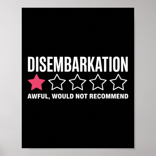 Affiche Débarquement Affreux Ne Recommanderait Pas Drôle C (Devant)