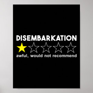Affiche Débarquement Affreux Ne Recommanderait Pas Les Vac