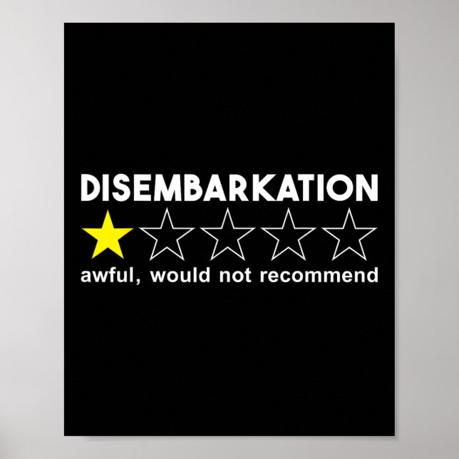 Affiche Débarquement Affreux Ne Recommanderait Pas Les Vac (Devant)