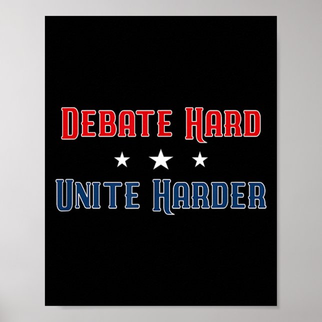 Affiche Débat dur unité plus dure unité patriotique politi (Devant)