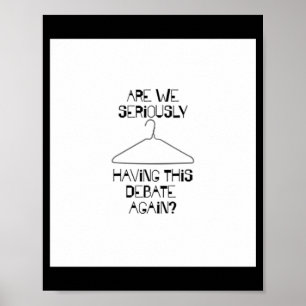 Affiche Débat Pro Choice Droits d'avortement sans manches 