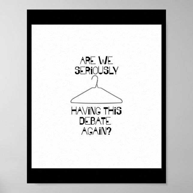 Affiche Débat Pro Choice Droits d'avortement sans manches  (Devant)