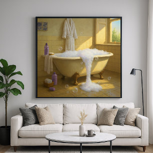 Affiche Débordement de bulle - Style Peinture Art Intérieu