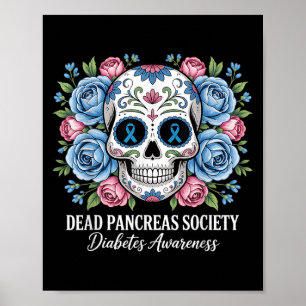 Affiche Debout Pancreas Society Sugar Diabetes Sensibilisa