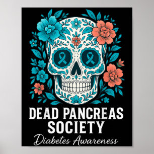 Affiche Debout Pancreas Society Sugar Diabetes Sensibilisa