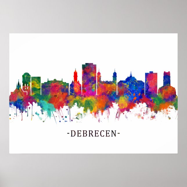 Affiche Debrecen Hungary Skyline (Devant)