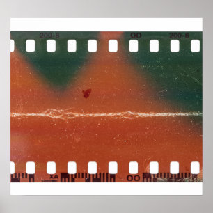 Affiche Début de bande de film de 35 mm, rayures cool.