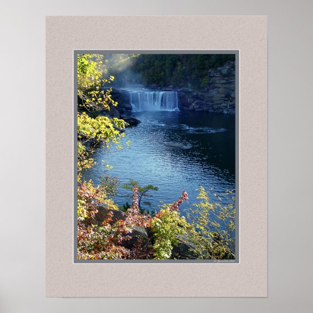 Affiche Début de l'automne à Cumberland Falls, Kentucky (Devant)