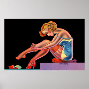 Affiche début des années 1940 Jolie petite épinglette