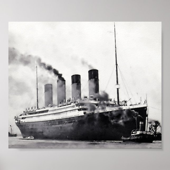 Affiche Début des essais en mer : RMS Titanic (Devant)