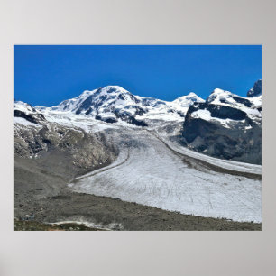 Affiche Début du glacier Gornergrat