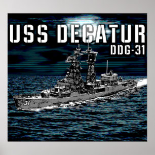 Affiche Décatur, destroyer de missiles guidés