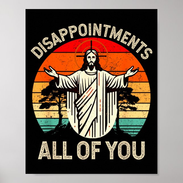 Affiche Déception Rétro Vintage Vous Tous Chrétiens  (Devant)