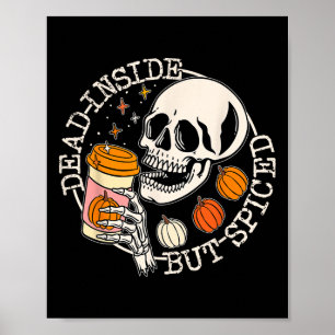 Affiche Décès À L'Intérieur Mais Épicé Citrouille Crâne Bo