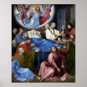 Affiche Décès de la Vierge - Hugo van der Goes - c1475