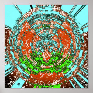 Affiche Décès De L'Atlantide - Pareidolia motif