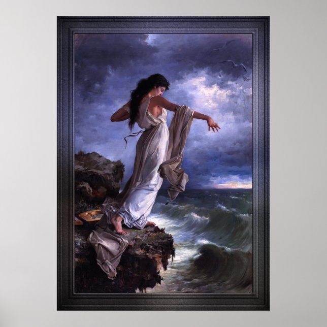 Affiche Décès de Sappho par Miguel Carbonell Selva (Devant)