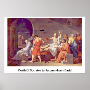 Affiche Décès De Socrate Par Jacques-Louis David