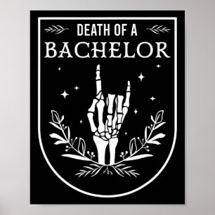 Affiche Décès Du Bachelor Groom Groomsman Gothic Halloween