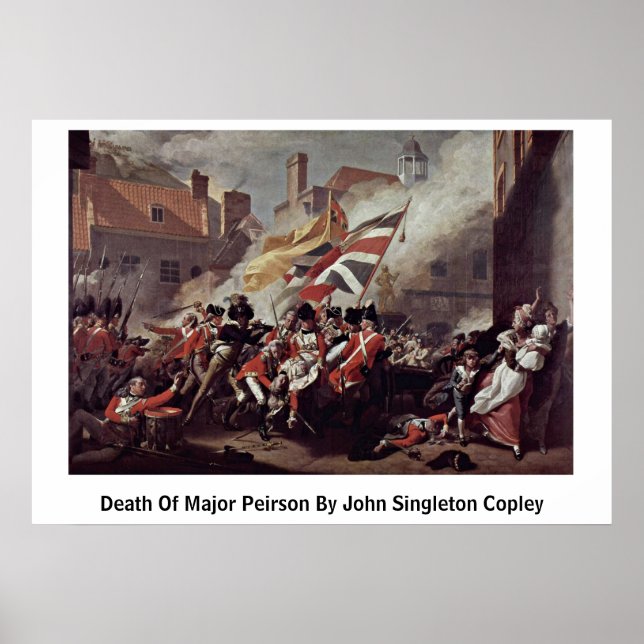 Affiche Décès Du Major Peirson Par John Singleton Copley (Devant)
