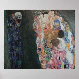 Affiche Décès et vie — Gustav Klimt (1910-15)