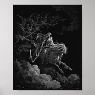 Affiche Décès Sur Un Cheval Pâle Par Gustave Dore