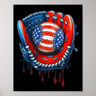 Affiche Déchets de base-ball Ice Cream Sprinkings 4 juille