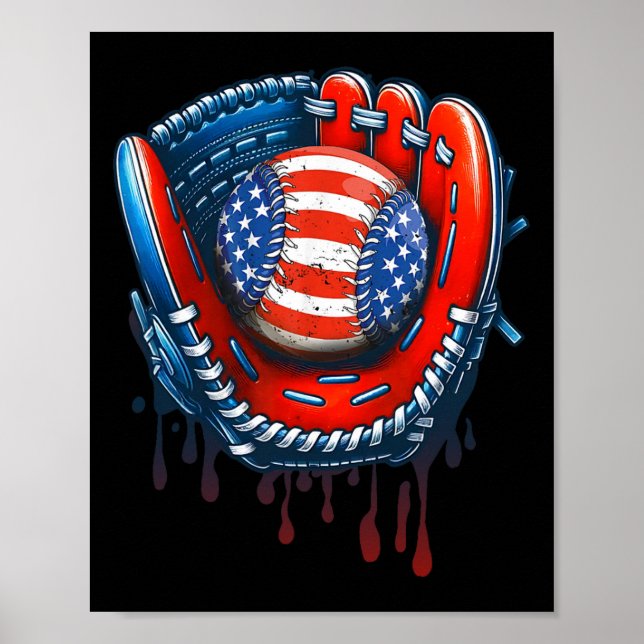 Affiche Déchets de base-ball Ice Cream Sprinkings 4 juille (Devant)